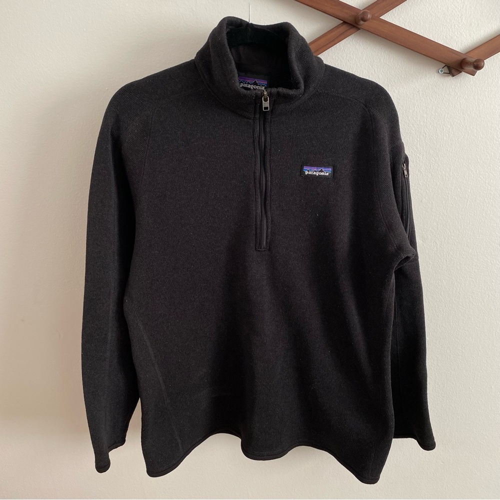 Patagonia Zip-Up Black Sweater